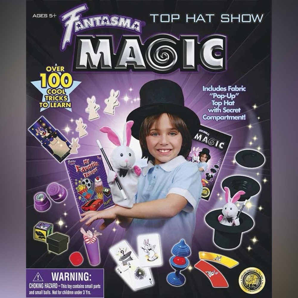 FANTASMA Abracadabra Top Hat Set 100 Magic Tricks